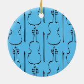 Vioolcontour Keramisch Ornament (Achterkant)