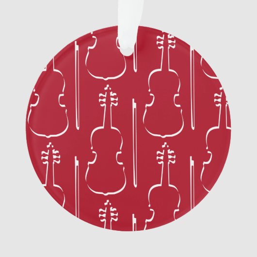 Vioolcontour Ornament (voorkant)