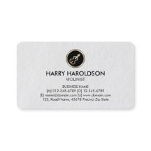 Vioolicoon Violinist Premium Visitekaartje