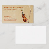 Vioolinstrument | Grunge Visitekaartje (Voorkant / Achterkant)