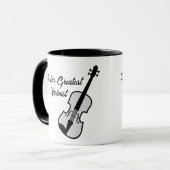 Vioolkoffie mok voor 's werelds grootste violist (Voorkant links)