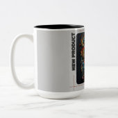 Vioolkunst creatie tweekleurige koffiemok (Links)