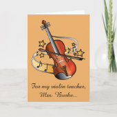 Vioolleraar Bedankt Naam (Voorkant)