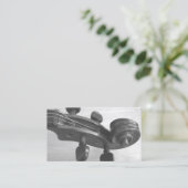 Vioolleraar visitekaartje ontwerp voor lessen (Staand voorkant)