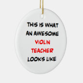 vioolleraren, geweldig keramisch ornament (Rechts)
