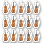 Vioolles Oefenplan Muzieklid Planner  Sticker (Voorkant)