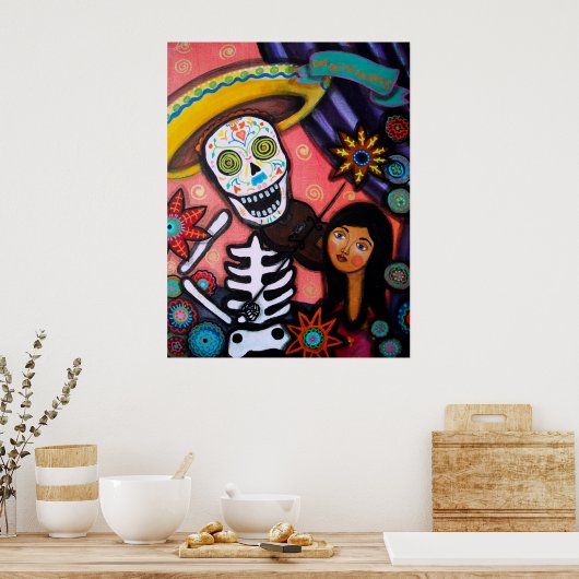 vioolman poster (Keuken)