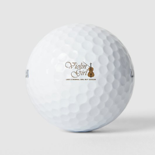 Vioolmeisje, als een normaal meisje maar cooler golfballen (Voorkant)