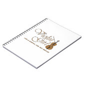 Vioolmeisje, zoals een normaal meisje maar cooler notitieboek (Linkerzijde)