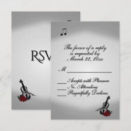 Vioolmuziek Bruiloft RSVP Kaartje