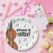 Vioolmuziek Thema Verjaardagsfeest Papieren Borden Papieren Bordje (Feest)