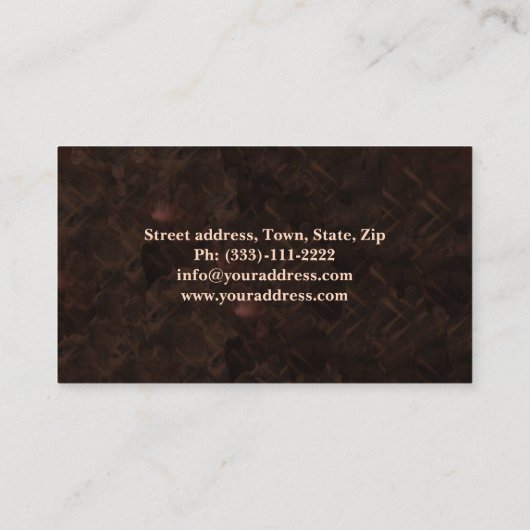 Vioolmuziek Tutor Classy Visitekaartje (Achterkant)