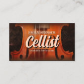 Vioolmuziek Tutor Classy Visitekaartje (Voorkant)