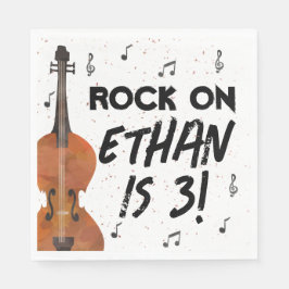 Vioolmuziek Verjaardagsfeest Papier servetten