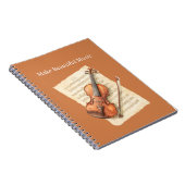 Vioolmuziekblad Notitieboek (Rechterzijde)