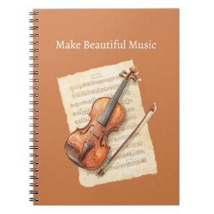 Vioolmuziekblad Notitieboek