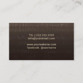 Vioolmuziekdocent  Musical Visitekaartje (Achterkant)