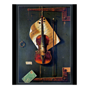 vioolmuziekillustratie perfect poster