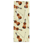 Vioolmuziekleraar Wijn Cadeautas (Voorkant)