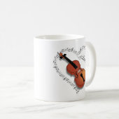 Vioolmuzieknoten Koffiemok (Voorkant rechts)