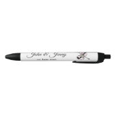 Vioolmuzikant Custom Wedding Favoriet Gift Zwarte Inkt Pen (Bodem)