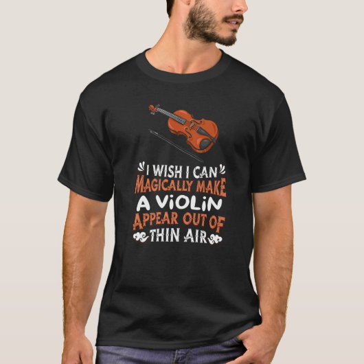 Vioolmuzikant Fiddle Player Orchestra Magical V T-shirt (Voorkant)