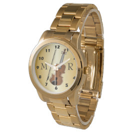 Vioolontwerp Monogram Horloge