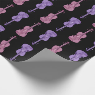Vioolpatroon - Lavendel en Roze Cadeaupapier