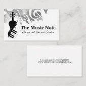 Vioolpiano Logo | Muziek Visitekaartje (Voorkant / Achterkant)
