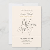 Vioolrecital Kaart (Voorkant)