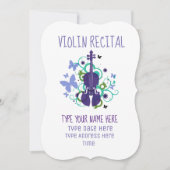 Vioolrecital Kaart (Voorkant)