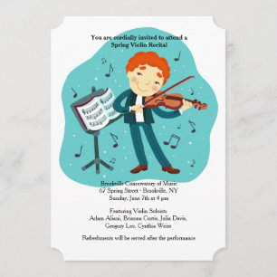 Vioolrecital Uitnodiging