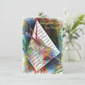 Vioolschets Kaart (Staand voorkant)