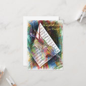 Vioolschets Kaart (Voorkant / Achterkant in situ)