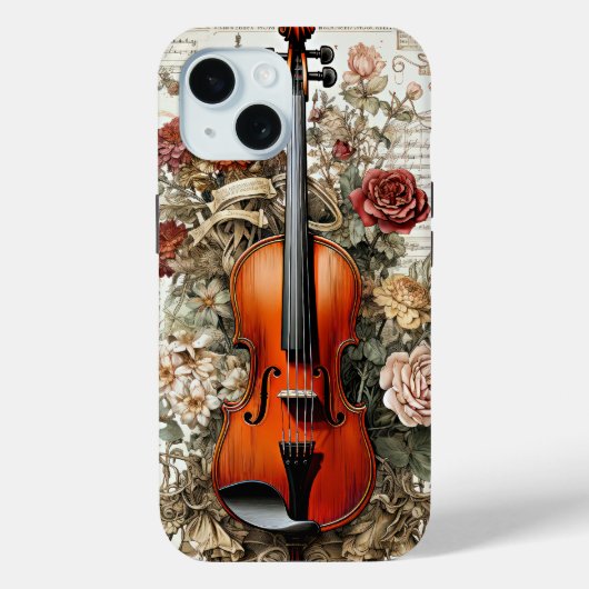 Vioolschoonheid, bloemenkunstmatig  AI-gegenereerd Case-Mate iPhone Case (Achterkant)
