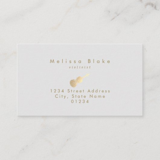 vioolse pampas ' lichtgrijze achtergrond visitekaartje (Achterkant)