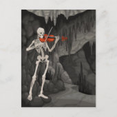 vioolskelet briefkaart (Voorkant)