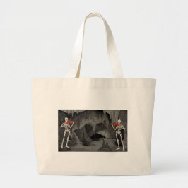 vioolskelet grote tote bag