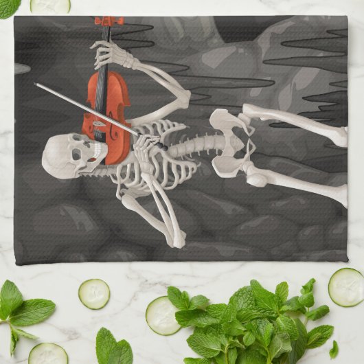 vioolskelet theedoek (Gevouwen)