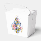 Vioolsleutel met roze rozen bedankdoosjes (Achterkant)