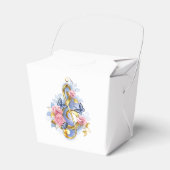 Vioolsleutel met roze rozen bedankdoosjes (Voorkant Zijde)