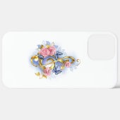 Vioolsleutel met roze rozen Case-Mate iPhone case (Achterkant / Rechts)
