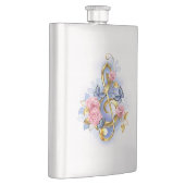 Vioolsleutel met roze rozen flacon (Rechts)