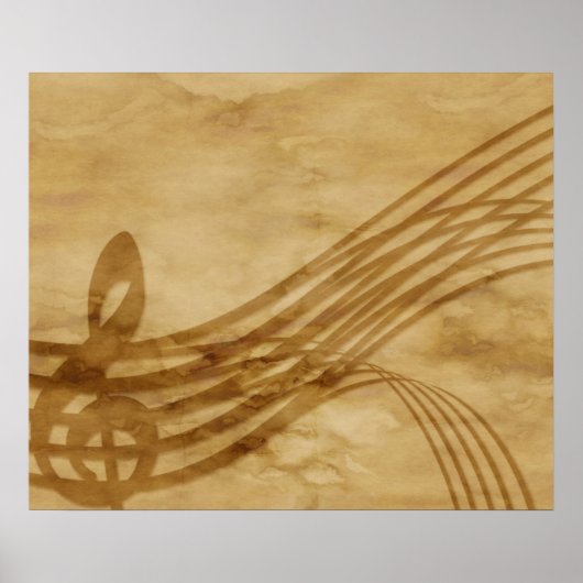 Vioolsleutel Poster (Voorkant)