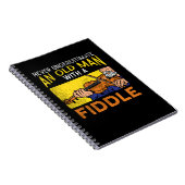 Vioolspelende Oude Man Notitieboek (Rechterzijde)