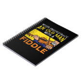 Vioolspelende Oude Man Notitieboek (Linkerzijde)