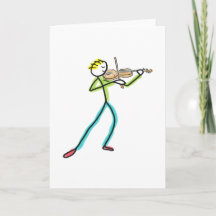 Vioolspelende Stickman