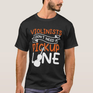 Vioolspeler Leraar Violist T-shirt