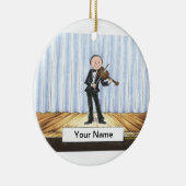 Vioolspeler - Mannelijk Keramisch Ornament (Rechts)