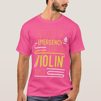 Vioolspeler Musicus Orkest Instrument Viool T-shirt